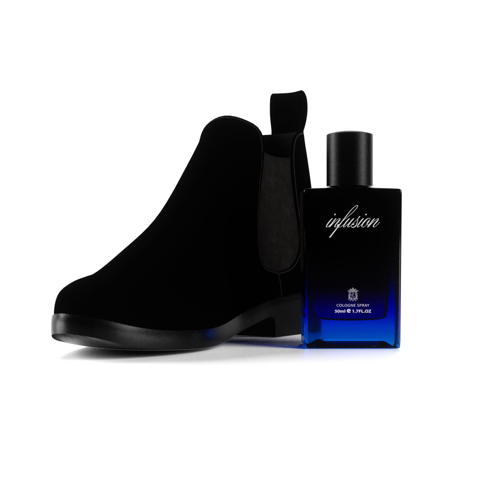 The Seduction Bundle Height Boost Chelsea Boots (+2.8") + Infusion Cologne Conzuri Elevator